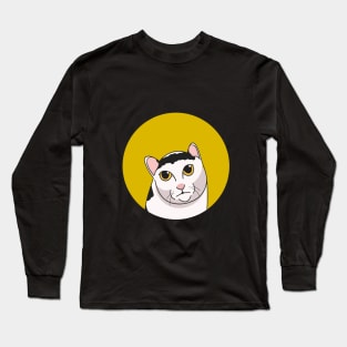 Calm Meme Cat Long Sleeve T-Shirt